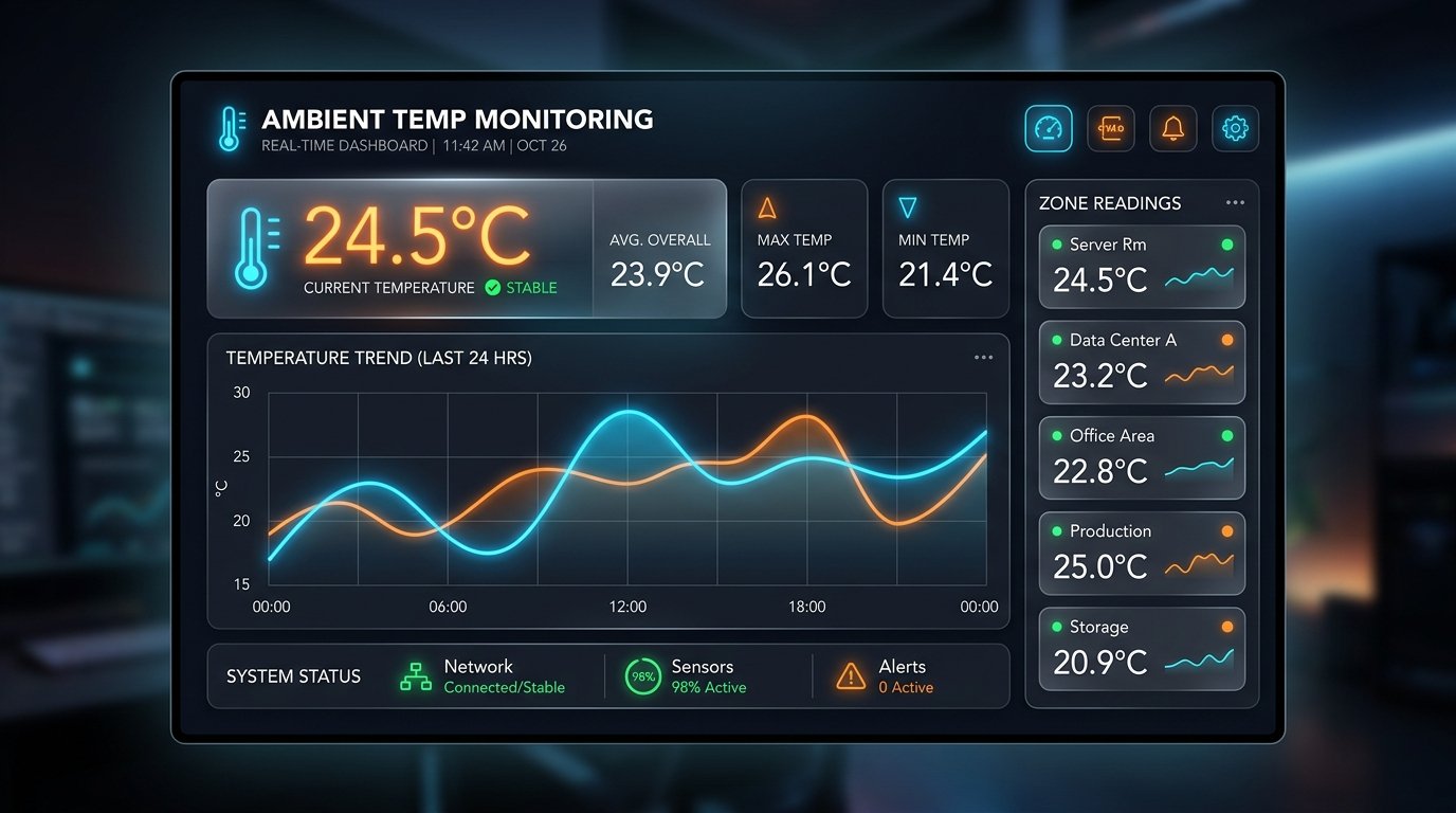 Interface de Monitoramento de Temperatura